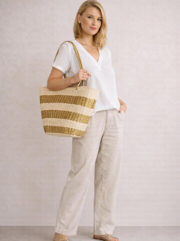 COLLEZIONE ALESSANDRO Shoulder Bag 'Aurel' in Gold