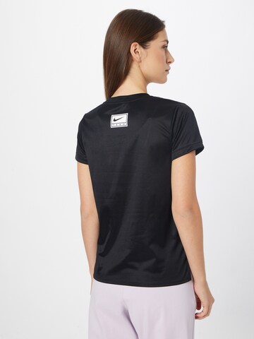 NIKETehnička sportska majica 'Swoosh' - crna boja