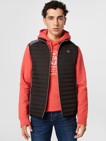 JACK & JONES Mellény - fekete: elől