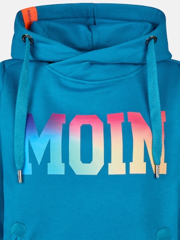 salzhaut Sweatshirt 'Sünn - Moin' in Blue: front