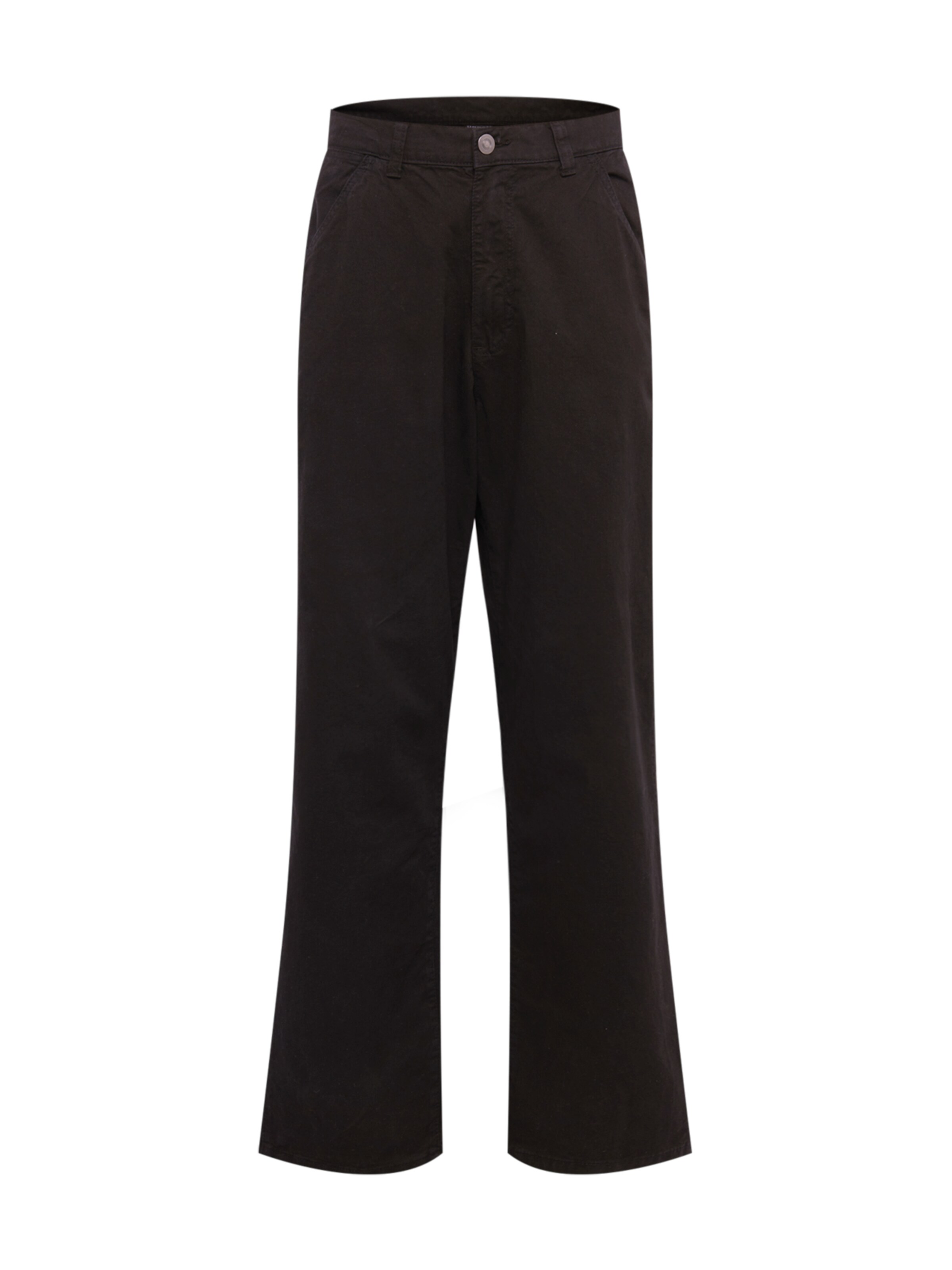 Urban Classics Loose fit Trousers in Black: front