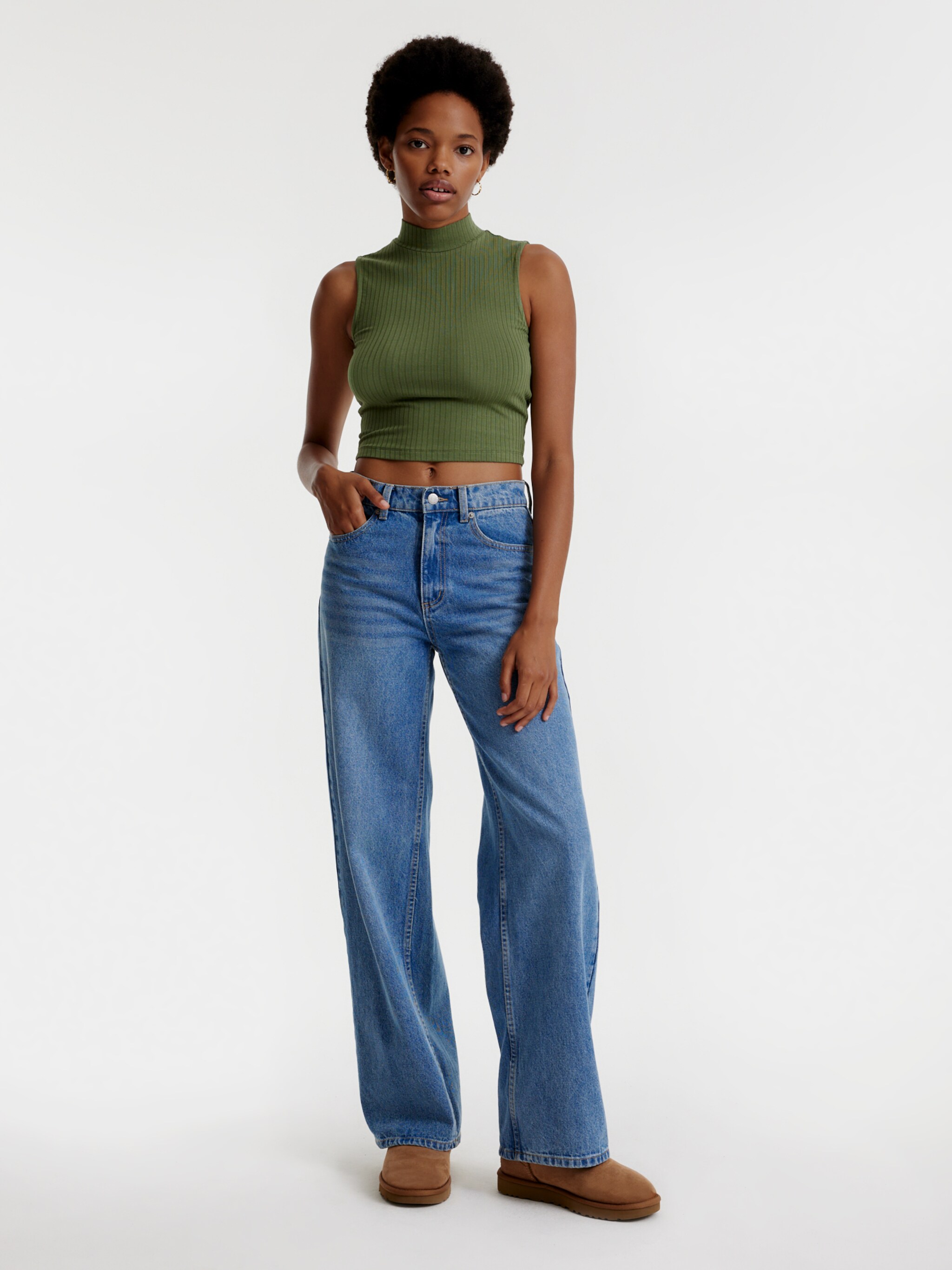 EDITED Produits Haut 'Kaori' vert foncé