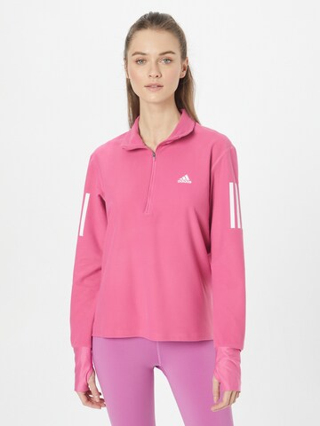 ADIDAS SPORTSWEAR Αθλητική μπλούζα φούτερ 'Own The Run ' σε ροζ: μπροστά
