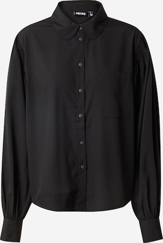 PIECES - Blusa 'RICA' en negro: frente