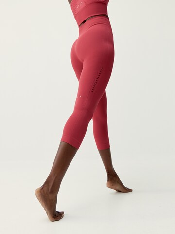 Born Living Yoga Skinny Workout Pants 'Kalu' in Red