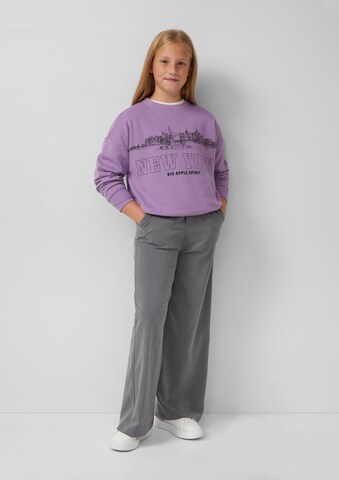 s.Oliver Sweatshirt in Lila: voorkant