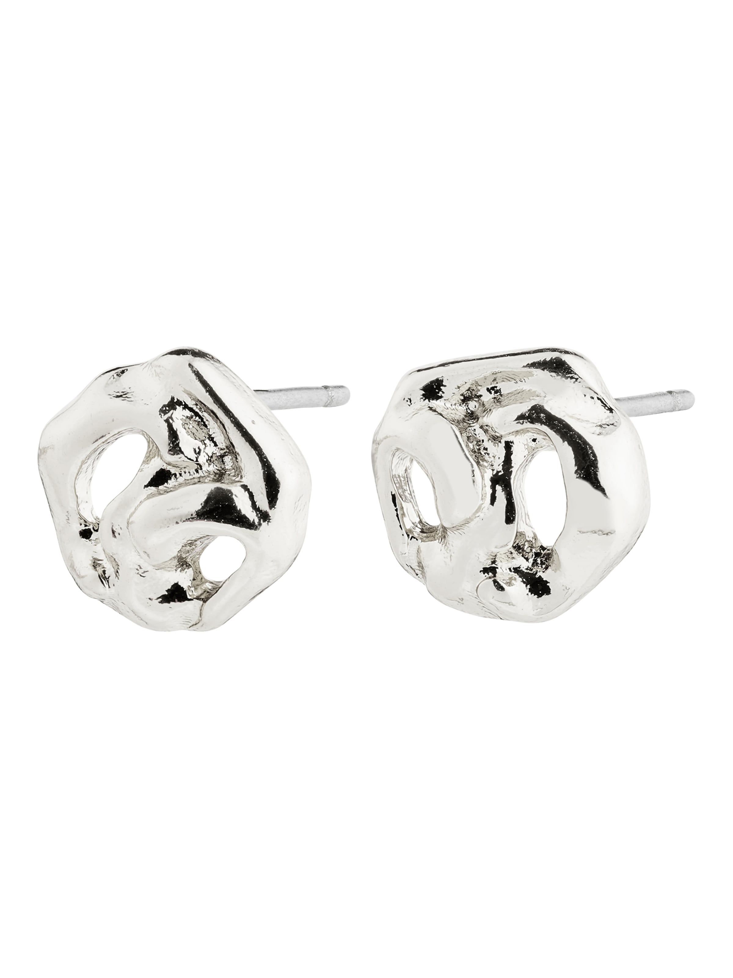 Pilgrim Kõrvarõngas 'Luca', värv Hõbe: eest vaates