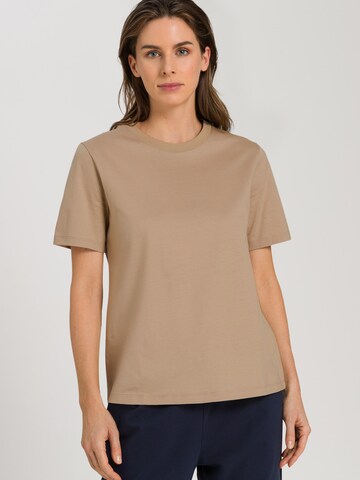 T-shirt Hanro en beige : devant