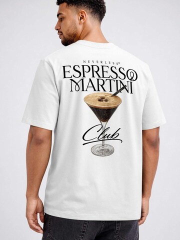 Neverless Shirt 'Espresso Martini' in White