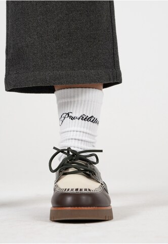 Chaussettes Prohibited en blanc