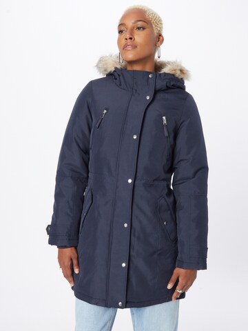 Parka d’hiver 'TRACK' VERO MODA en bleu : devant