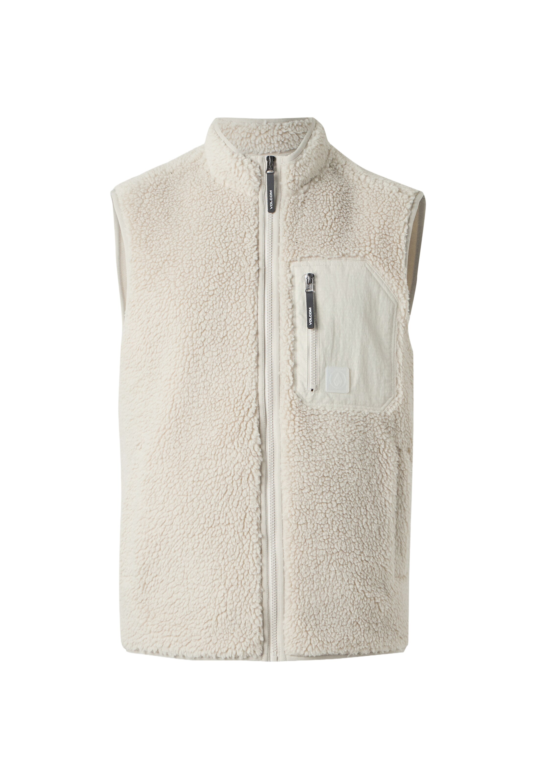 Gilet 'MUZZER FUZZAR' Volcom en gris : devant