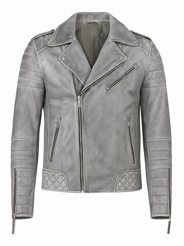 CYCAS D'OR Between-Season Jacket 'Jordan-Perfecto' in Grey: front