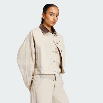 ADIDAS ORIGINALS Between-season jacket 'ESS' in Beige