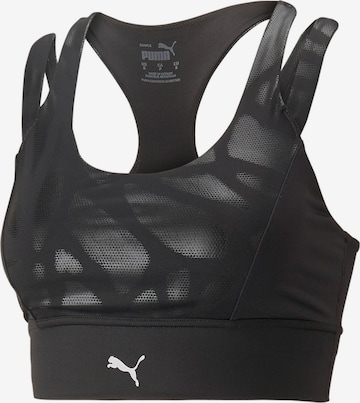 PUMA Bustier Sport-BH in Schwarz: predná strana