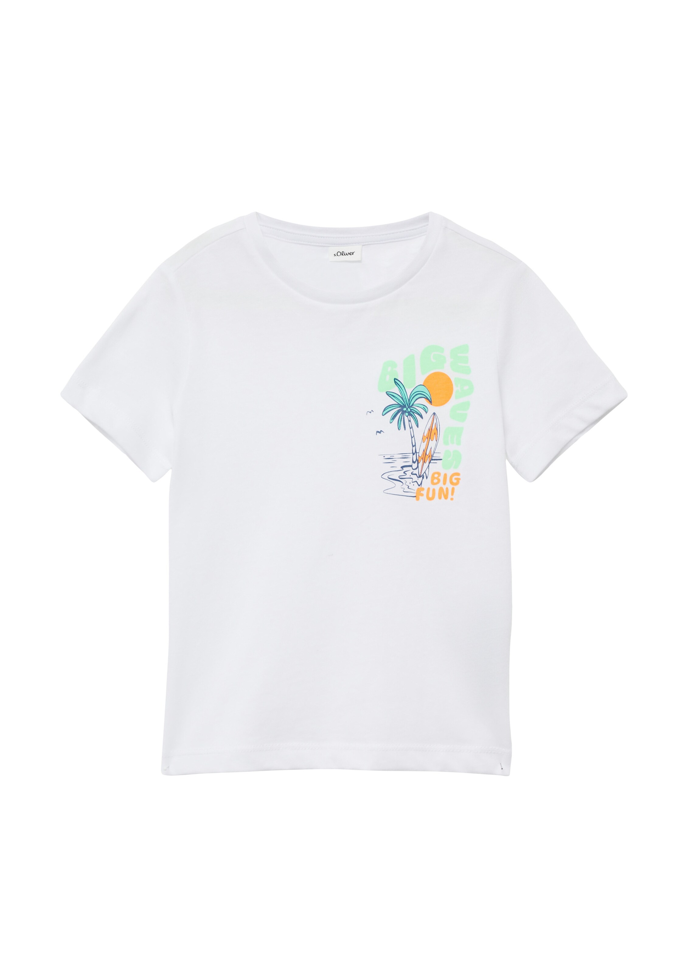 T-Shirt s.Oliver en blanc : devant