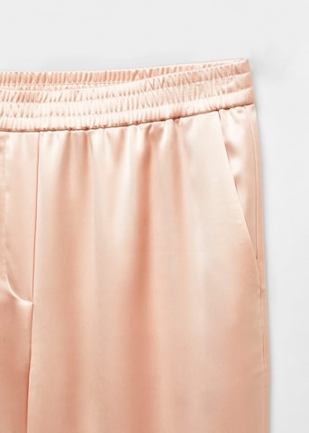 MANGO Regular Broek 'Peach' in Oranje