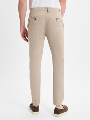 Nils Sundström Regular Hose ' Matt ' in Beige