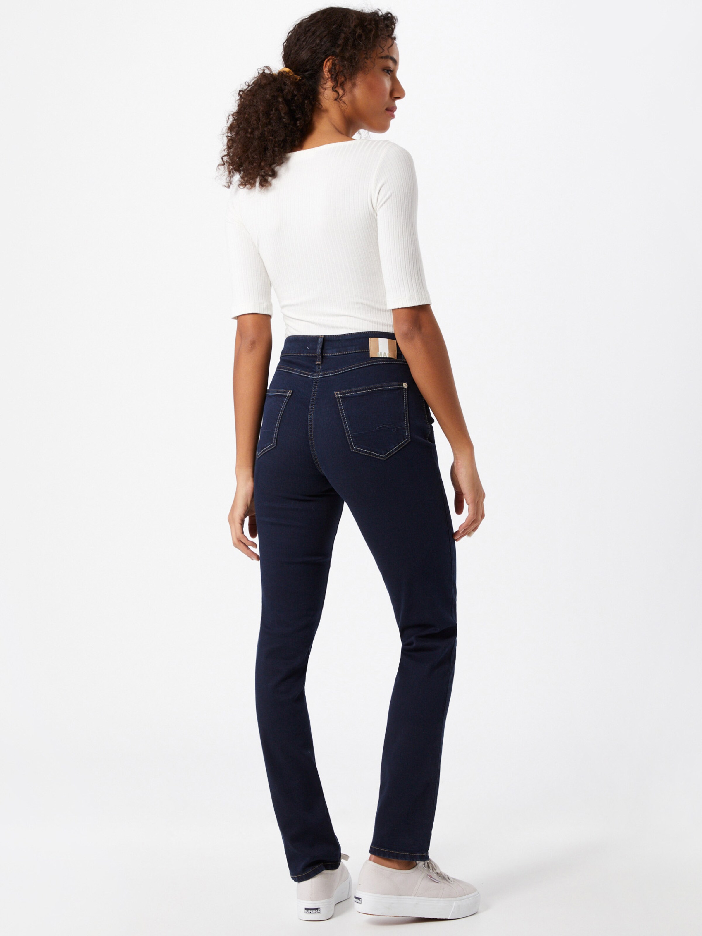 Frauen Jeans MAC Jeans 'Melanie' in Dunkelblau - VB16419