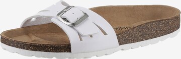 CITY WALK Mules in White: front