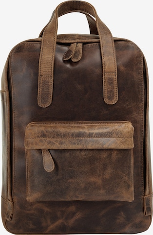 Bagan Rucksack in Braun: Vorderseite