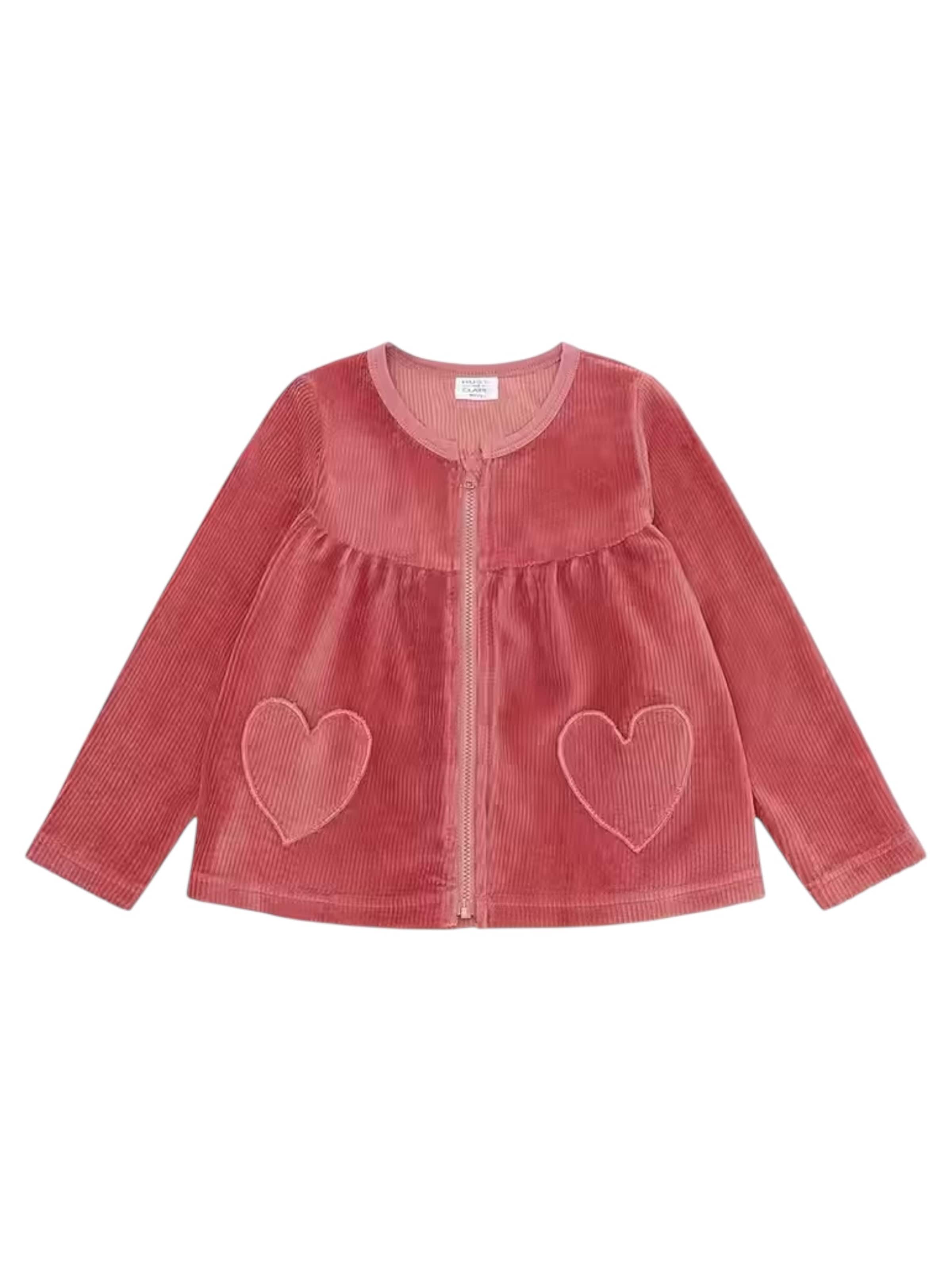 Hust & Claire Sweat jacket 'Hust & Claire Mädchen Jacke Sicillia' in Red: front