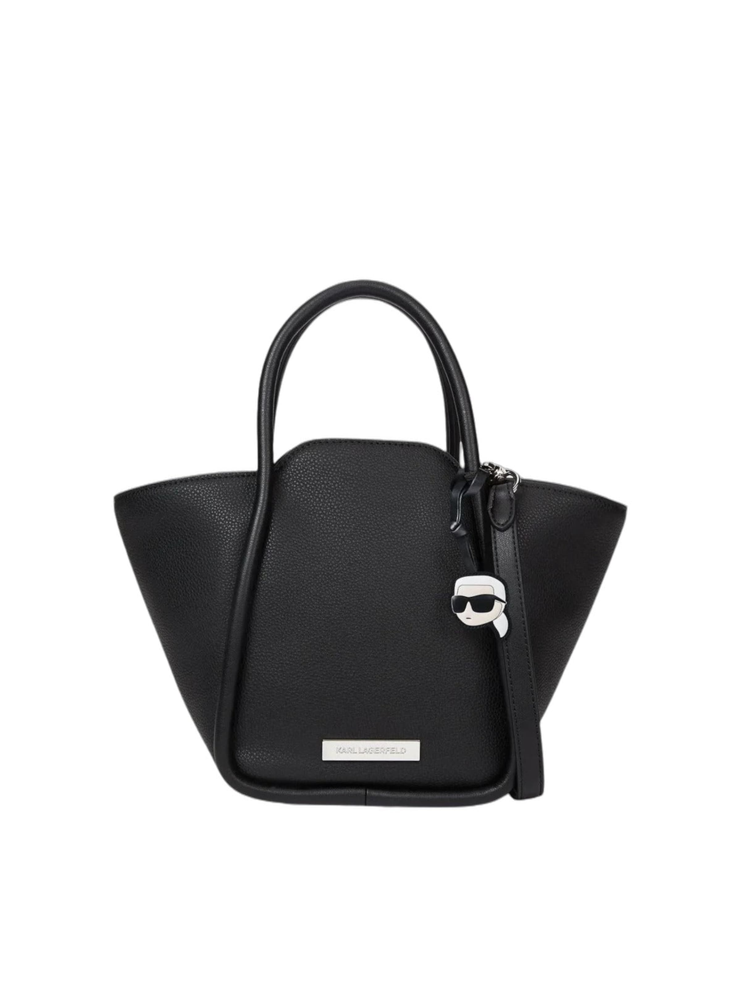 Karl Lagerfeld Shopper táska 'Ikon' - fekete: elől
