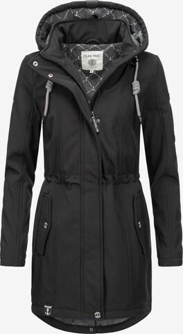 Peak Time Raincoat in Black: front