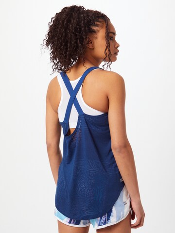 BIDI BADU Sports Top 'Maila Burnout Tech' in Blue