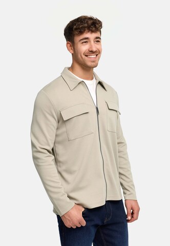 INDICODE JEANS Regular fit Zakelijk overhemd 'Nezzo' in Beige