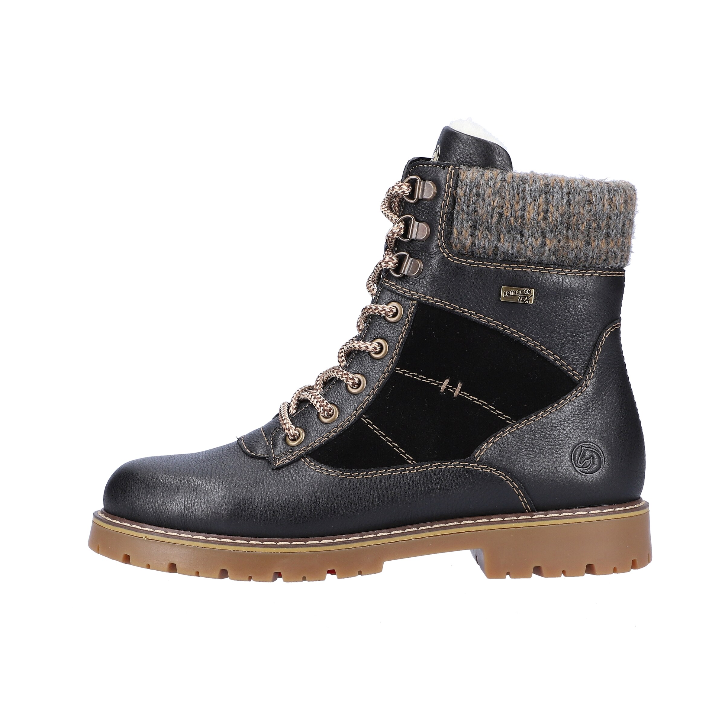 Bottes à lacets REMONTE en noir