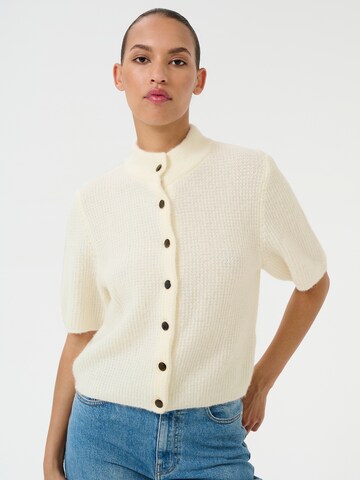 Gestuz Gebreid vest 'AlphaGZ' in Beige: voorkant