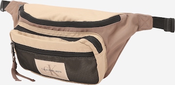 Calvin Klein Jeans Fanny Pack in Beige: front