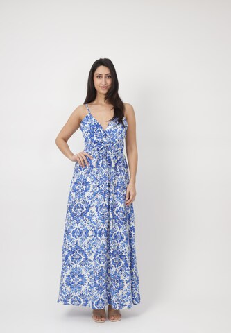 Elara Kleid in Blau: Vorderseite