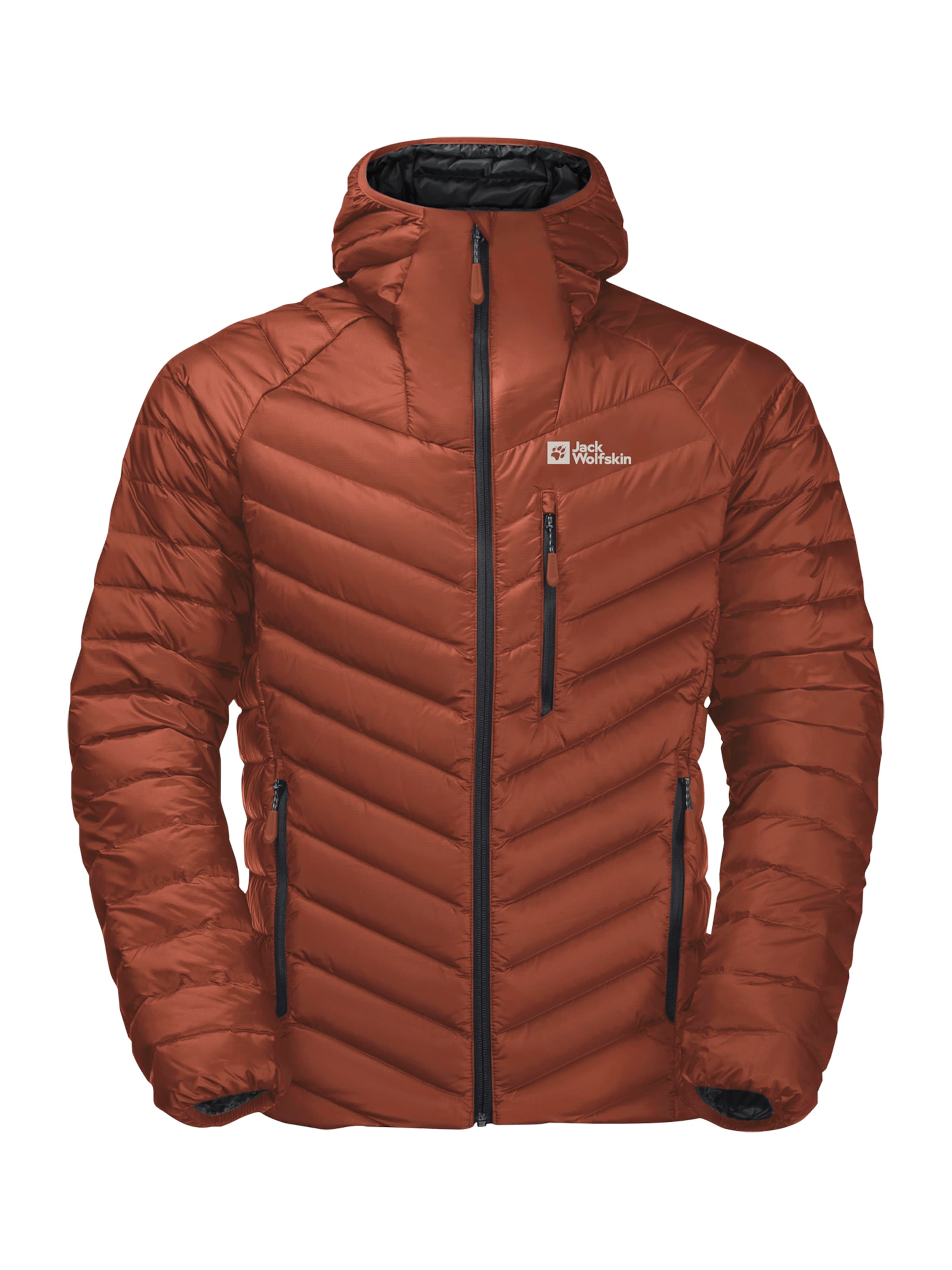JACK WOLFSKIN - Casaco outdoor 'Passamani' em vermelho: frente