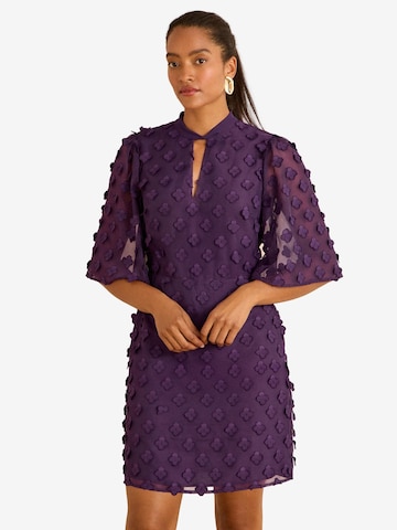 Robe love & roses en violet : devant