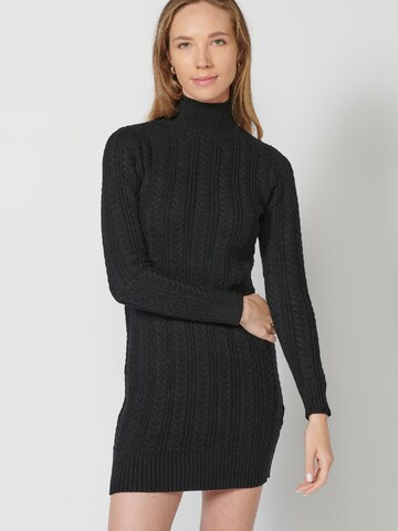 KOROSHI Knitted dress in Black