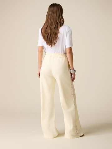 oltre - Ropa ancha Pantalón en beige
