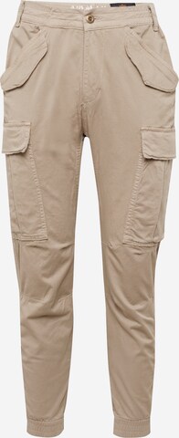 ALPHA INDUSTRIES Gargohousut 'Airman' värissä beige: edessä