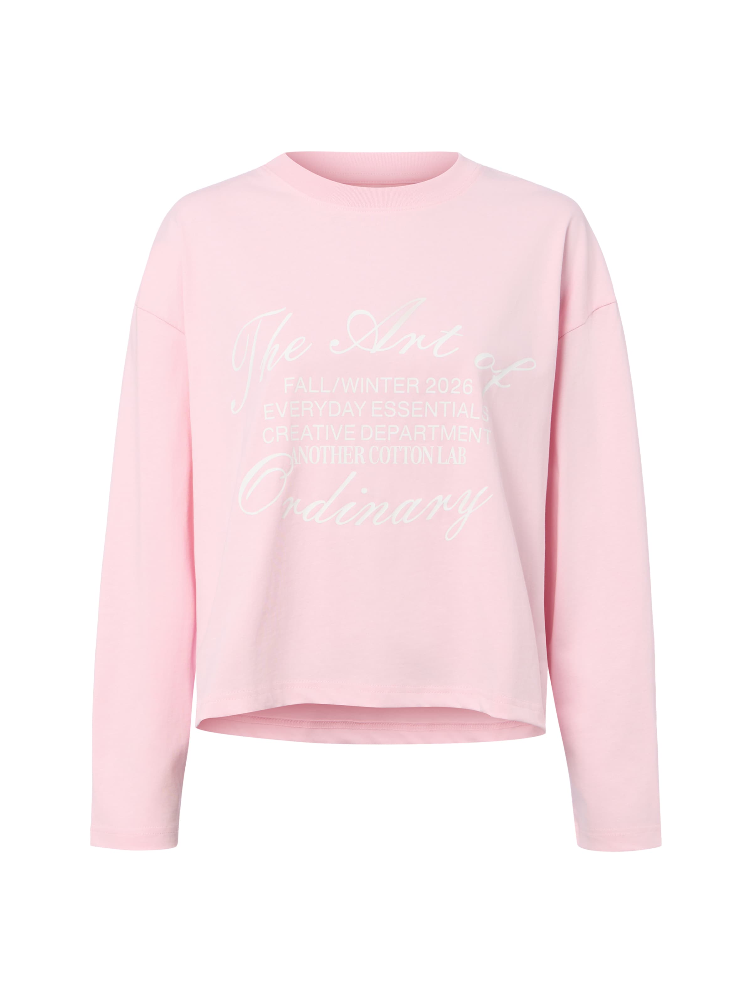 Another Cotton Lab Shirt ' Art of Ordinary ' in Pink: Vorderseite