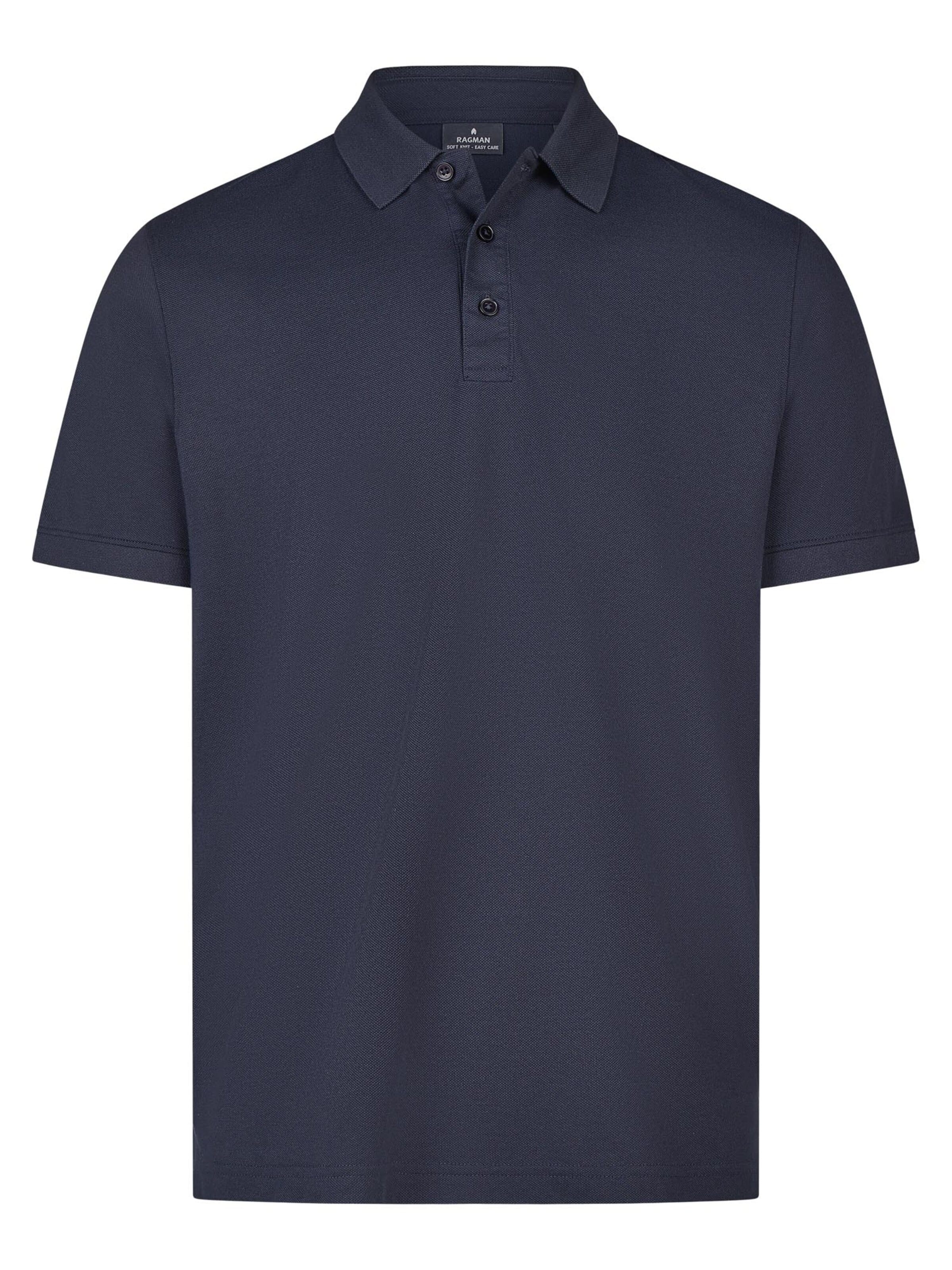 Ragman Shirt 'Basic'‌‌‌‌ in Blau: Vorderseite
