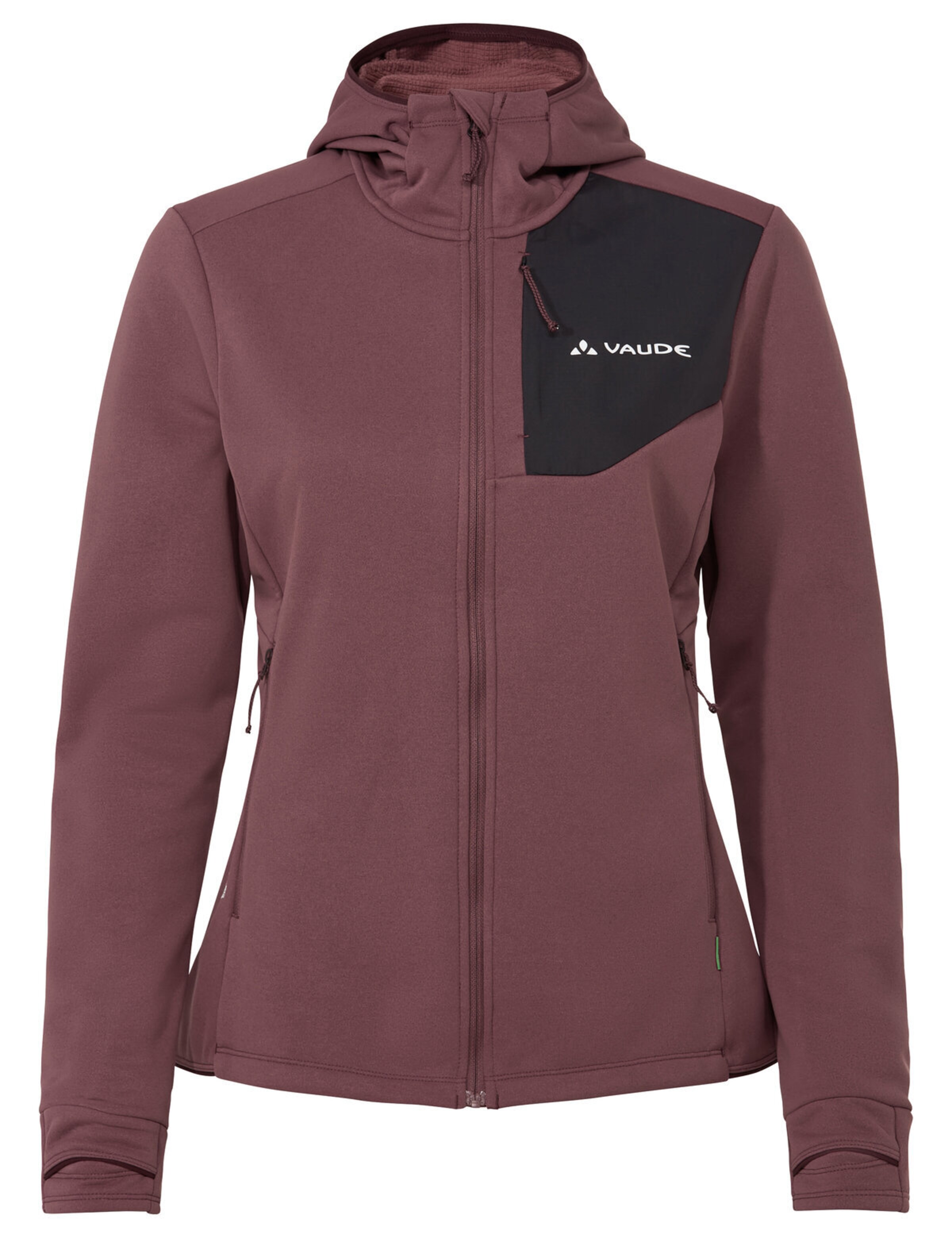 VAUDE Athletic fleece jacket 'Monviso III' in Red: front