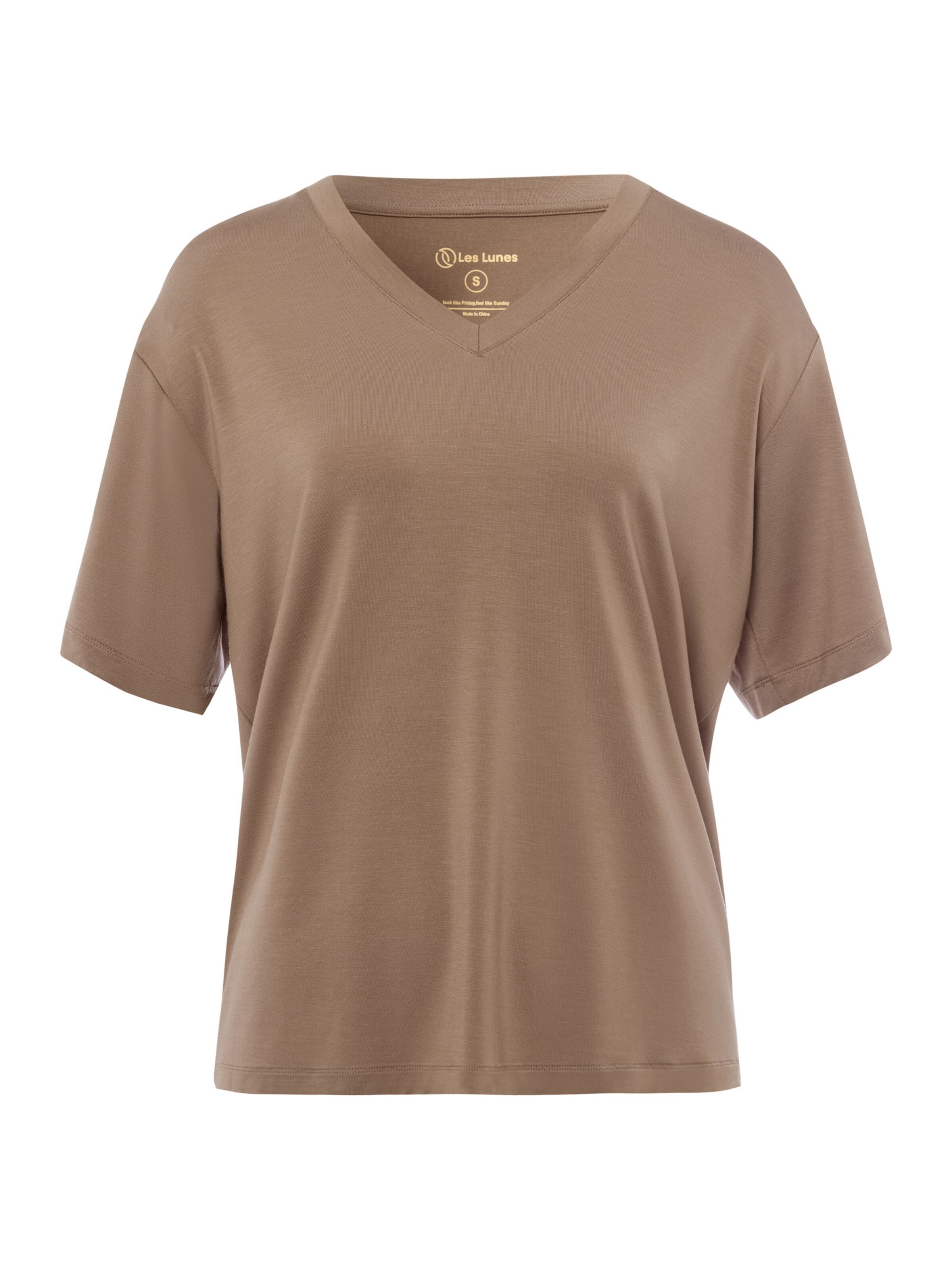 Les Lunes Shirt 'PAARKER' in Brown: front