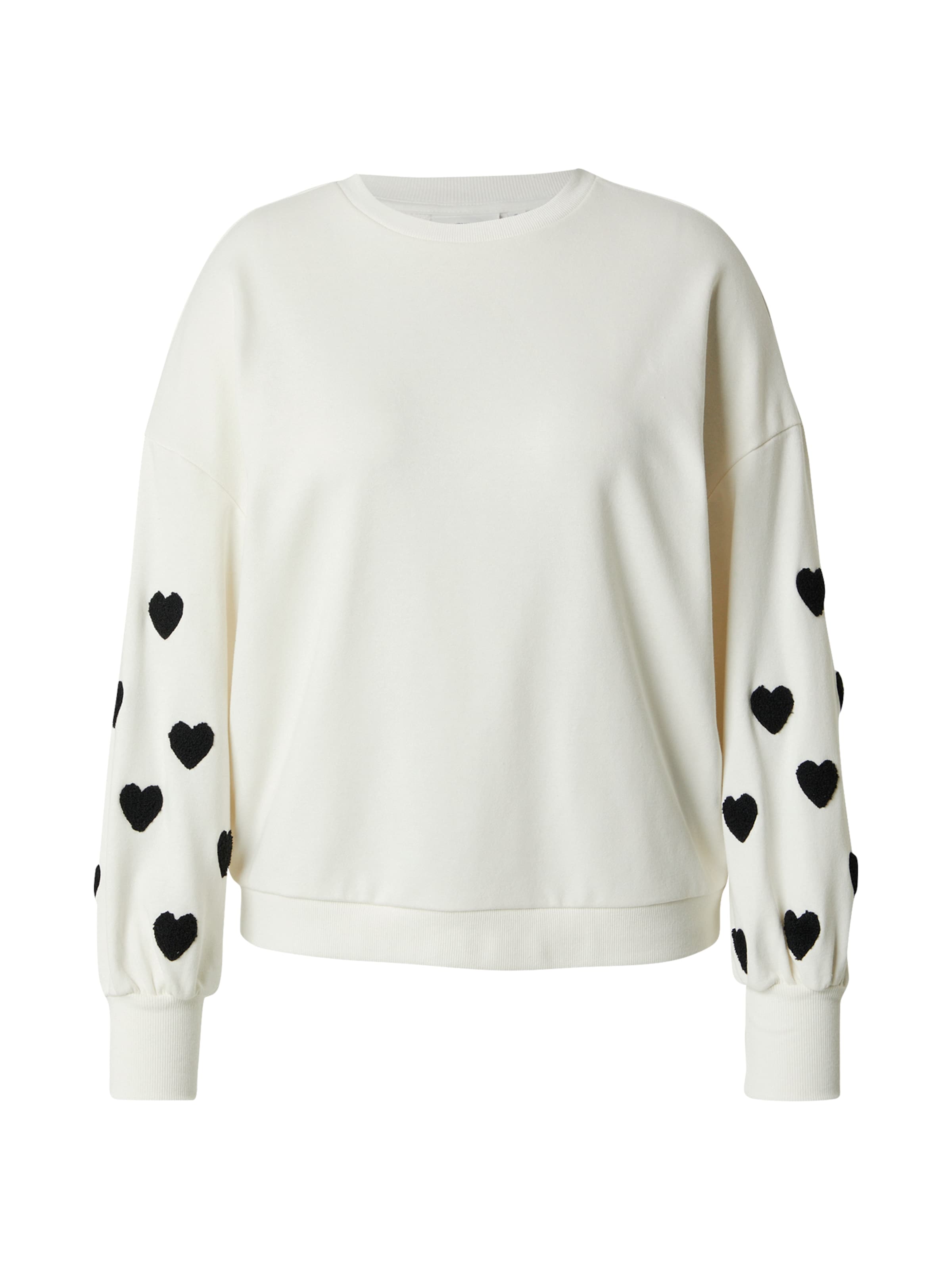 ONLY Carmakoma Sweatshirt 'CARMacy' in Weiß: Vorderseite