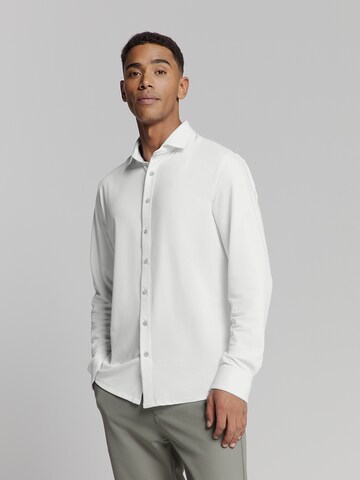 No Excess Regular fit Overhemd in Wit: voorkant