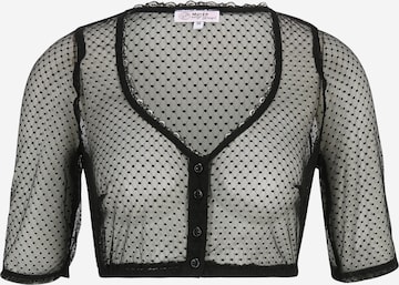 MARJO Klederdracht blouse 'GR-7-Ilena-Maria' in Zwart: voorkant