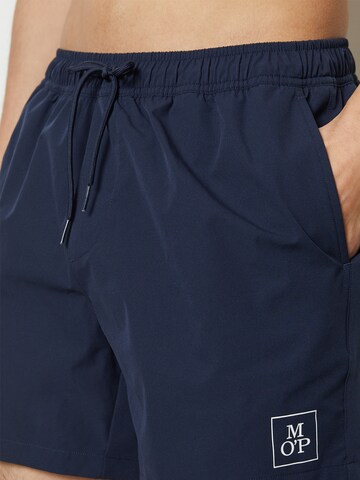 Marc O'Polo Badeshorts ' Olmen (Essentials Beach Jersey) ' in Blau