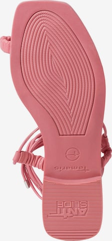 TAMARIS T-Bar Sandals in Pink