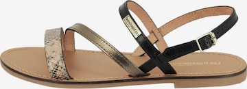 Les Tropéziennes Sandals in Black: front