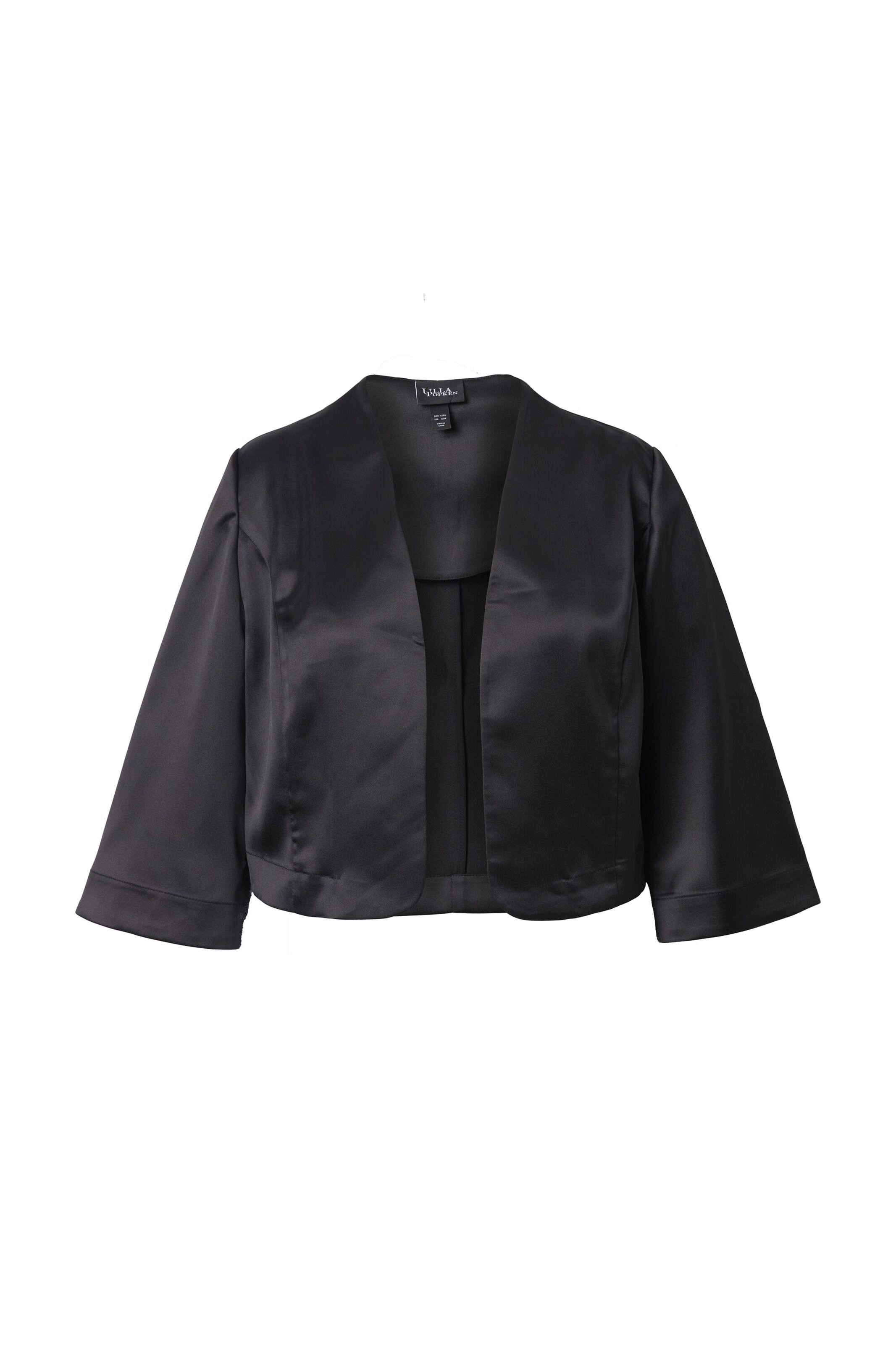 Ulla Popken Between-Season Jacket in Black: front